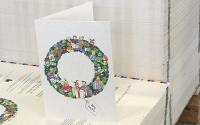 Cornwall artist illustrates christmas in paper
